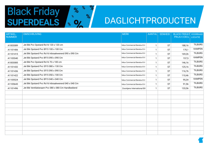 Daglichtproducten